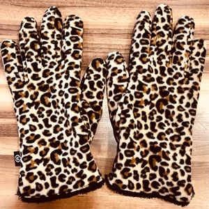 Touchscreen Leopard print gloves